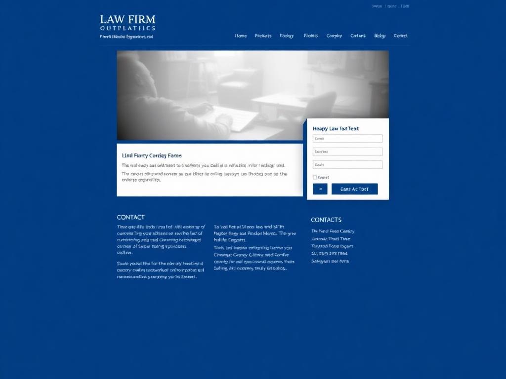 Before - Outdated website